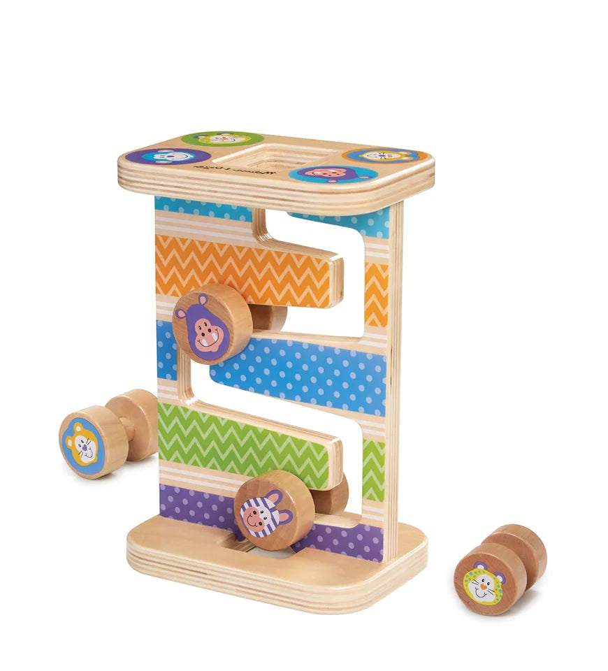 Safari zig zag tower with 4 rolling pieces